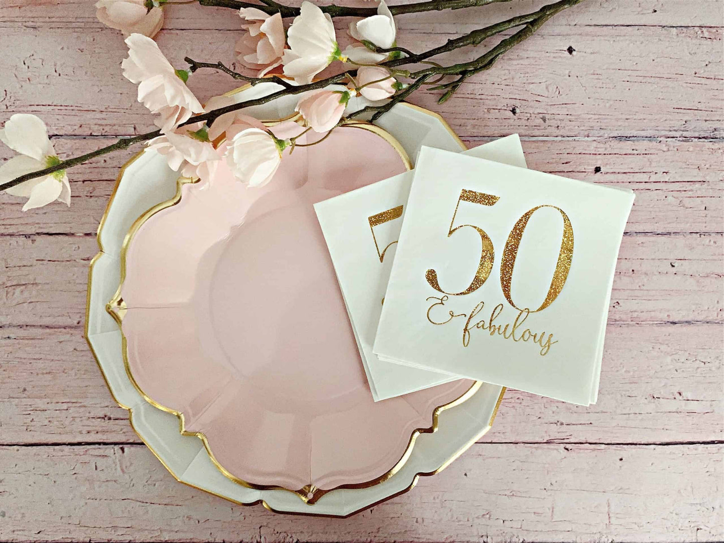 50 & Fabulous Cocktail Napkins