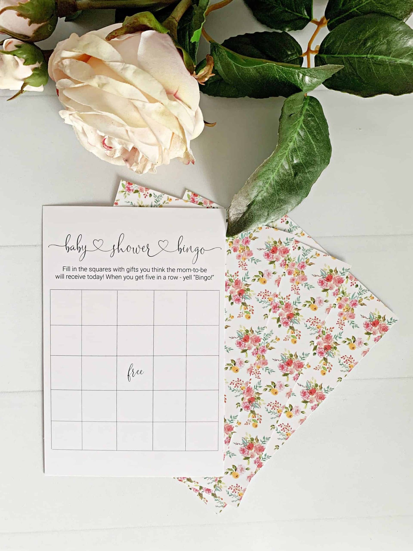 Love Shack Baby Shower Bingo Cards