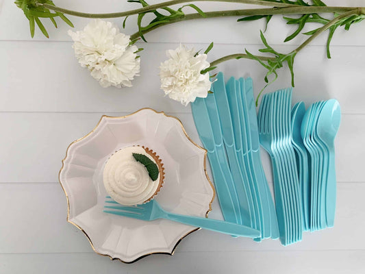 Baby Blue Utensils and Forks