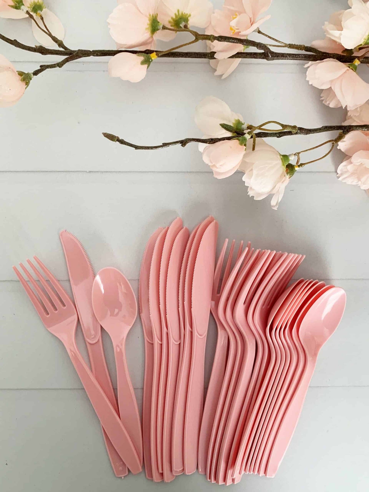 Pink Utensils and Forks