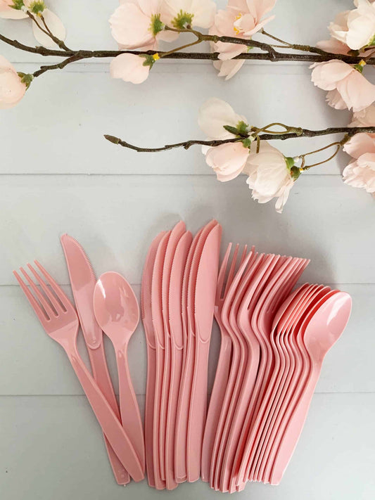 Pink Utensils and Forks