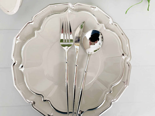 Modern Silver Utensils, Plastic Cutlery