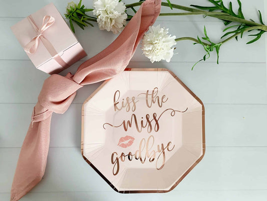 Kiss the Miss Goodbye Plates