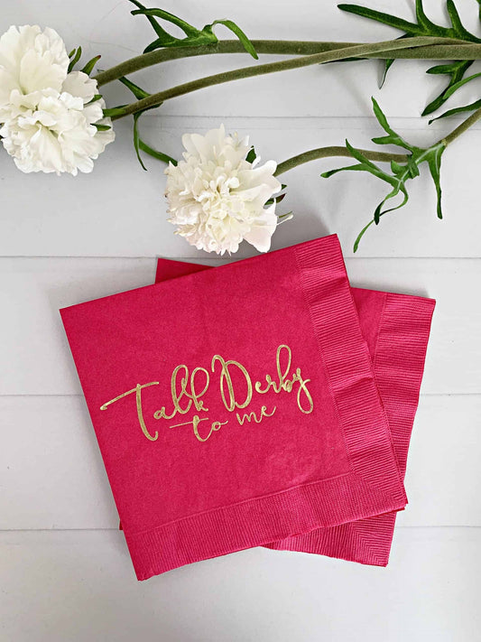 Elevate your Kentucky Derby party with EnFete's original and elegant Kentucky Derby napkins. Add sophistication to your celebration. #KentuckyDerby #ElegantNapkins #EnFete.