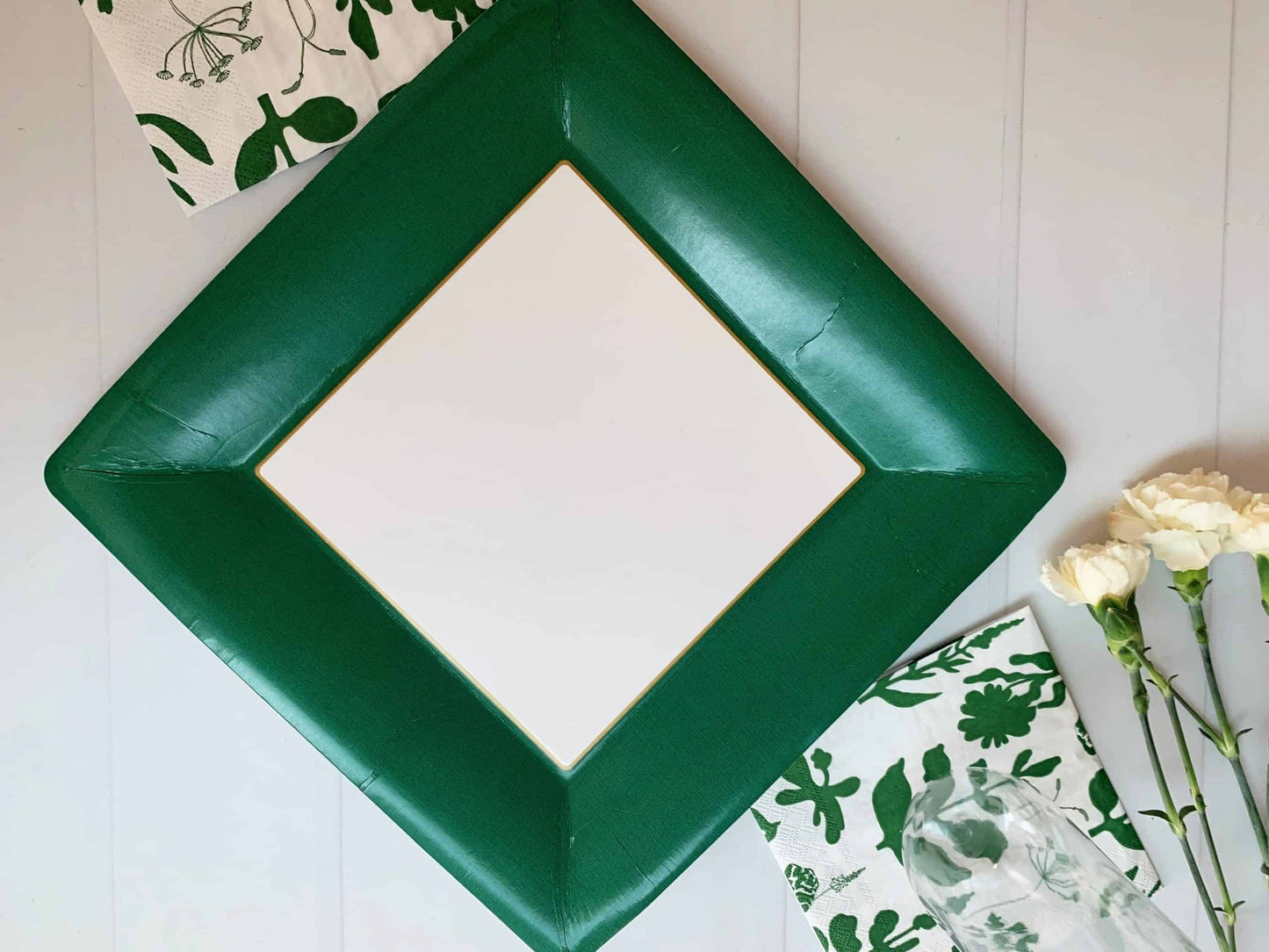 Forest Green Dinner Plates