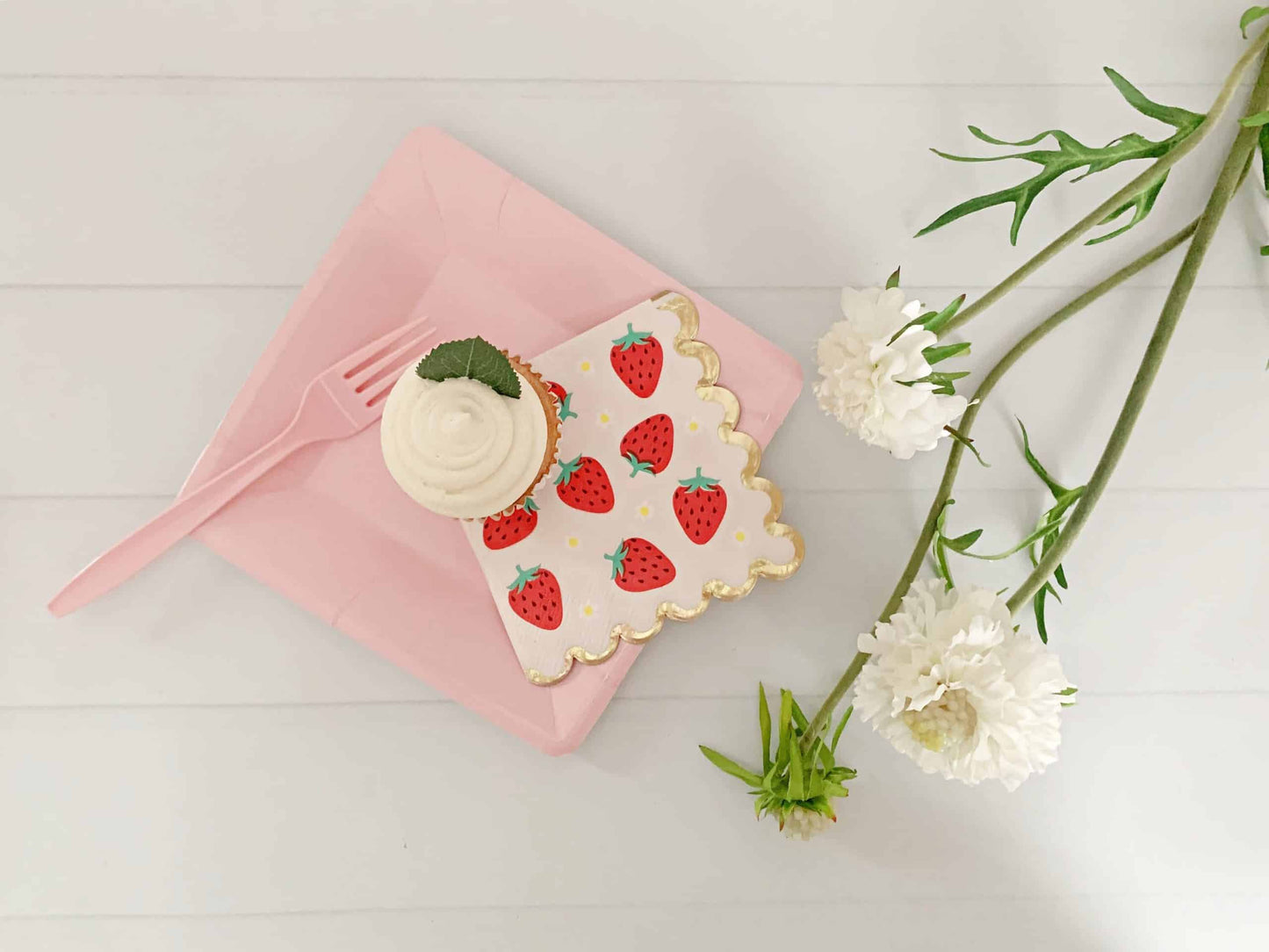 Berry Best One Strawberry Cocktail Napkins