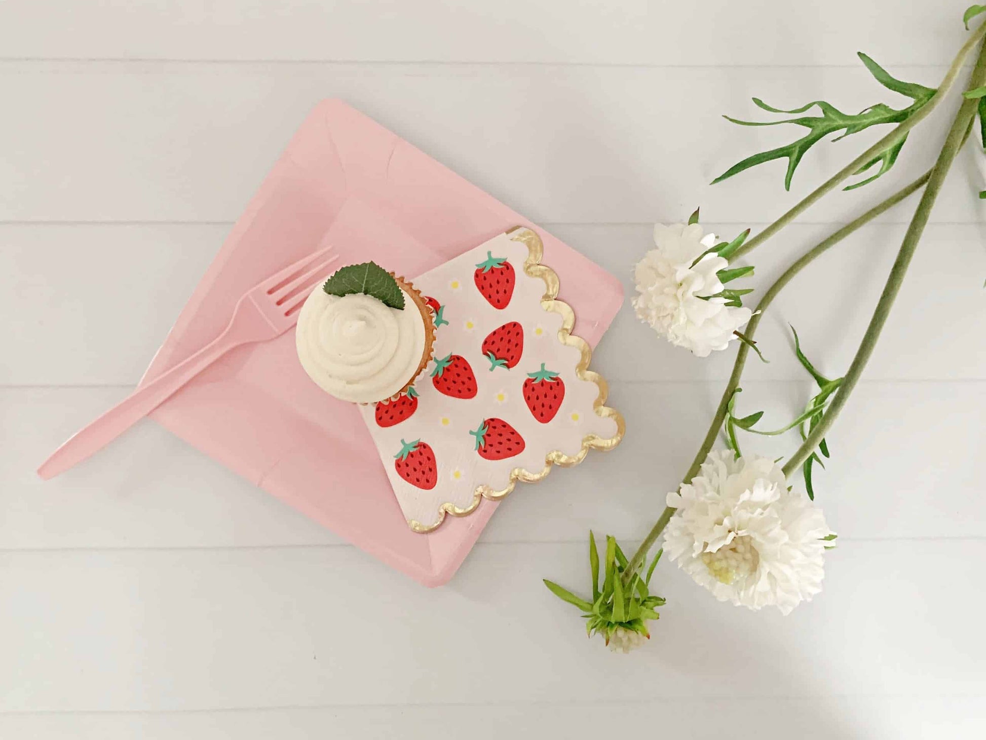 Berry Best One Strawberry Cocktail Napkins