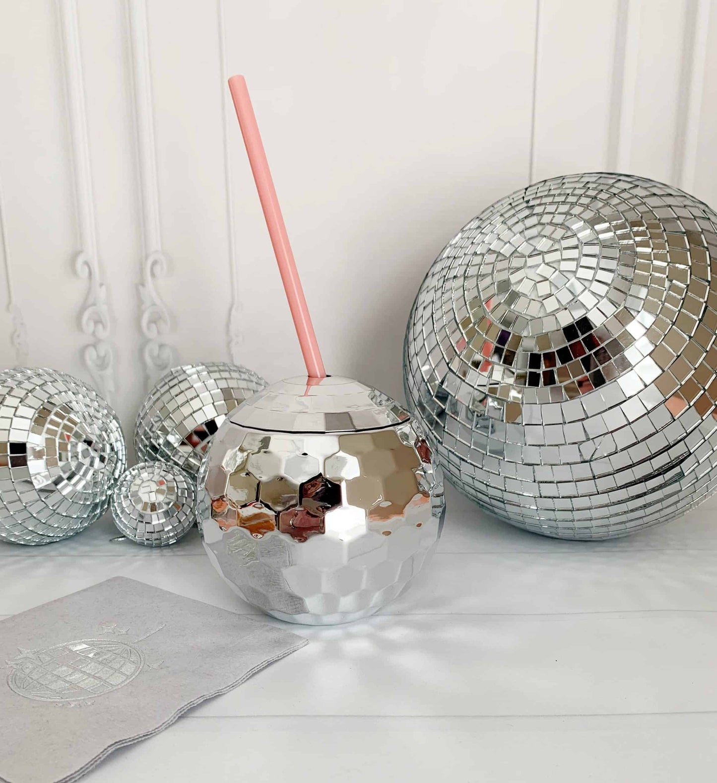 Add some sparkle to your bachelorette party with EnFete Party's Disco Ball Tumblers! These unique and fun tumblers are perfect for serving your favorite cocktails in style. The reflective disco ball design will add a touch of glitz and glamour to your party, and your guests will love sipping their drinks from these festive glasses. Plus, they make a great souvenir for your guests to take home after the party. Shop our Disco Ball Tumblers and complete your party decor! 🍸🎉 #disco-ball-tumblers #bachelorettepa