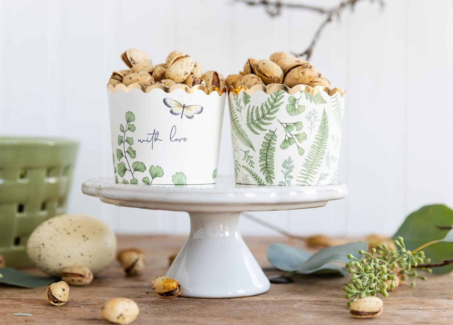 Woodland Fern Baking Cups