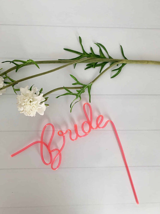 Bride Silly Straw - Bachelorette Party Straws
