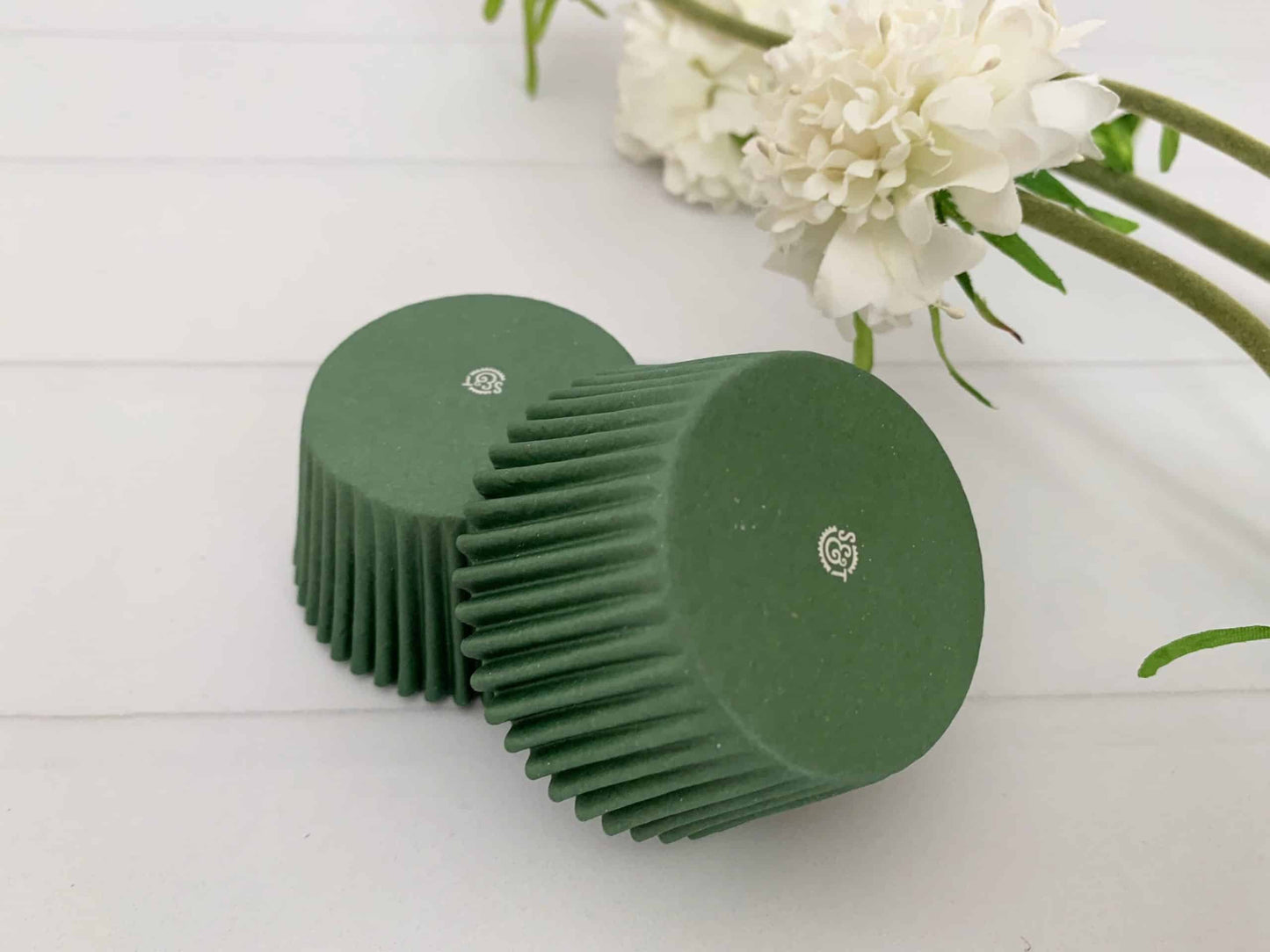 Sage Green Cupcake Liners