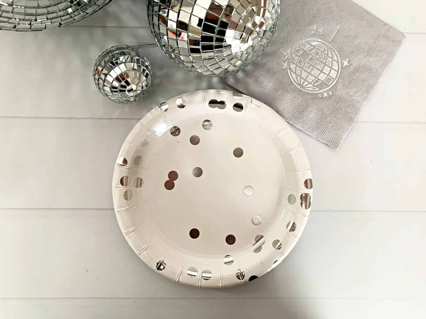 Disco Confetti Cake Plates