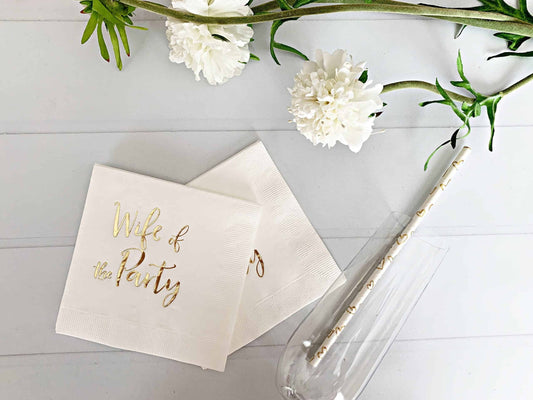 Wife of the Party Cocktail Napkins