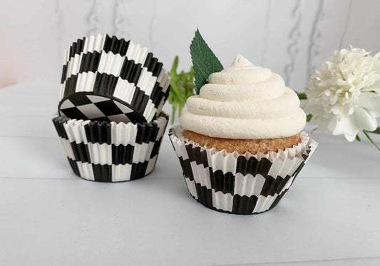 Alice in Wonderland Checkered Cupcake Liners