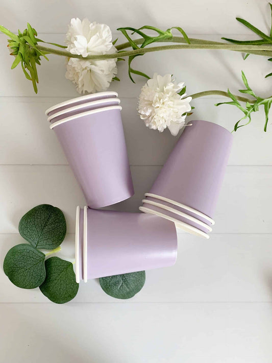 Lavender Party Cups