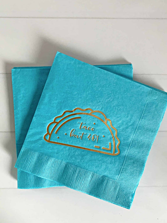 Taco 'bout  40 Napkins