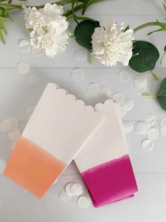Popcorn Boxes - Pink & Orange