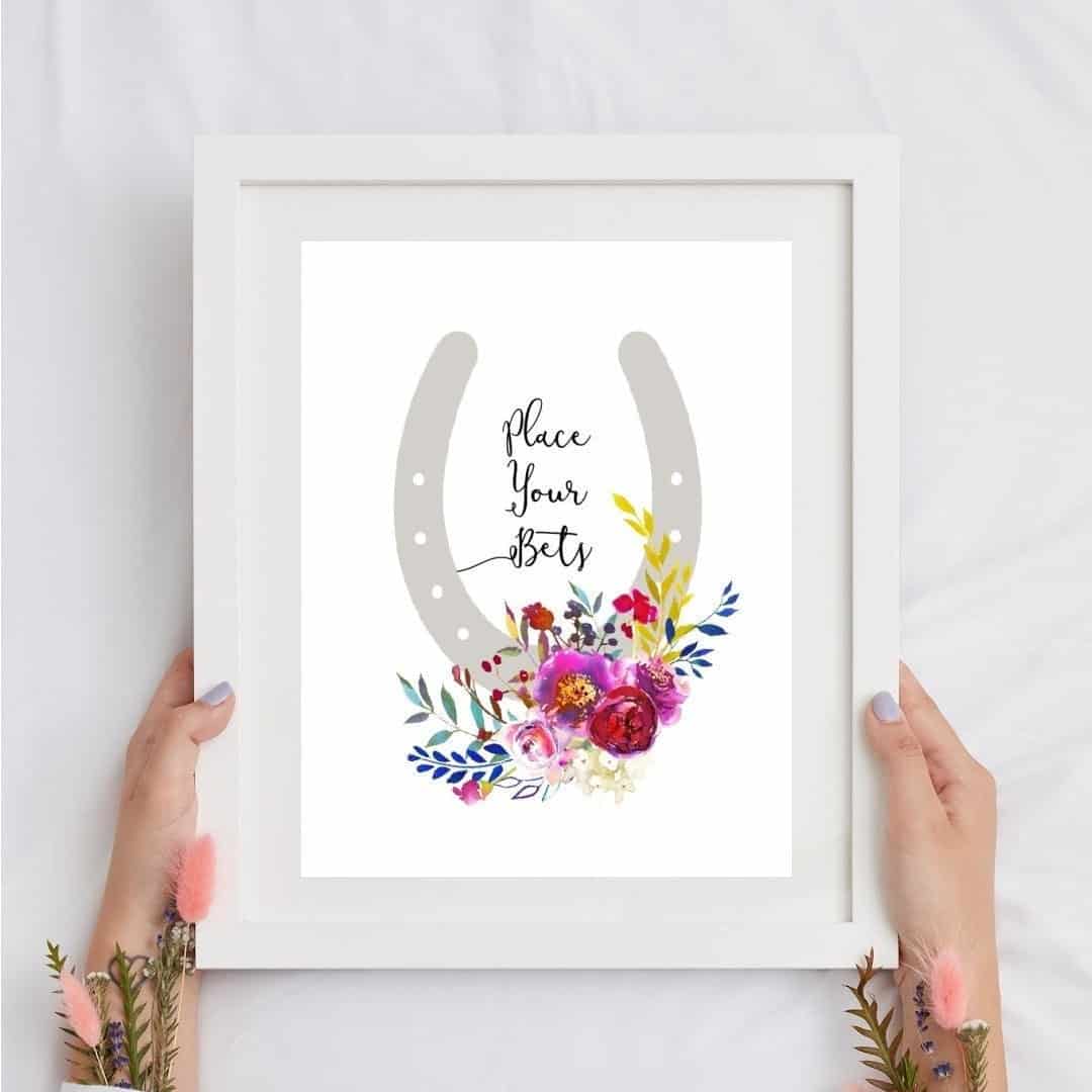 Get ready for the excitement of the Kentucky Derby with our Place Your Bets printable cards and sign! Create a thrilling atmosphere as guests pick their favorites. Download now for a fun-filled Derby party experience!