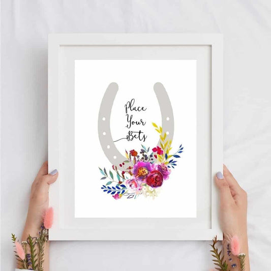 Get ready for the excitement of the Kentucky Derby with our Place Your Bets printable cards and sign! Create a thrilling atmosphere as guests pick their favorites. Download now for a fun-filled Derby party experience!