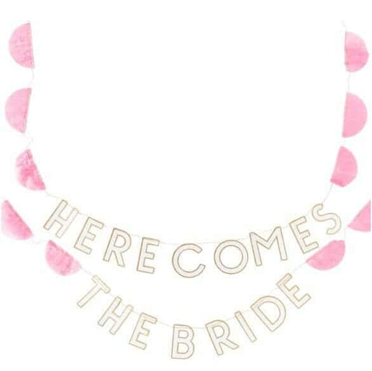 Here Comes the Bride Banner