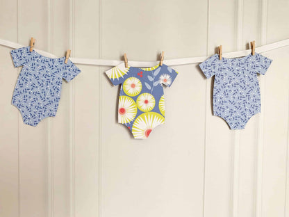 Retro Floral Onesie Banner