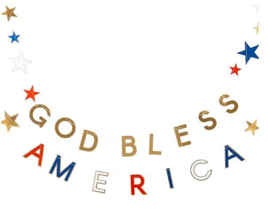 God Bless America Banners Set