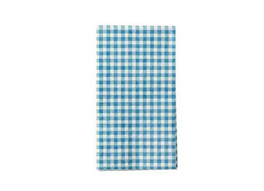 Blue Gingham Dinner Napkins