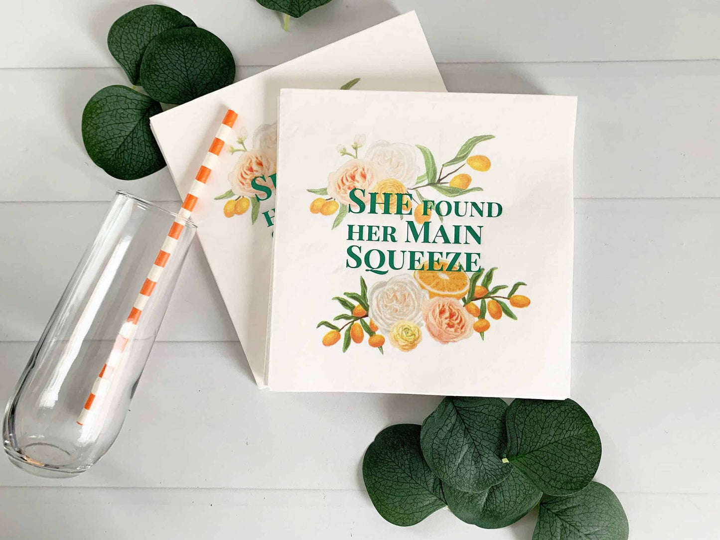 She Found Her Main Squeeze Luncheon Napkin