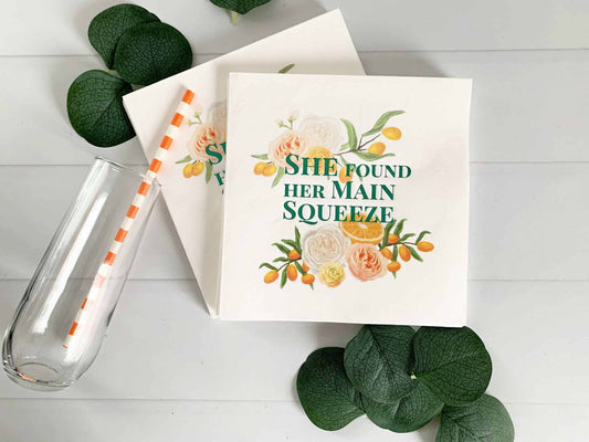 She Found Her Main Squeeze Luncheon Napkin