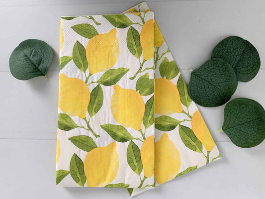 Lemon Dinner Napkins