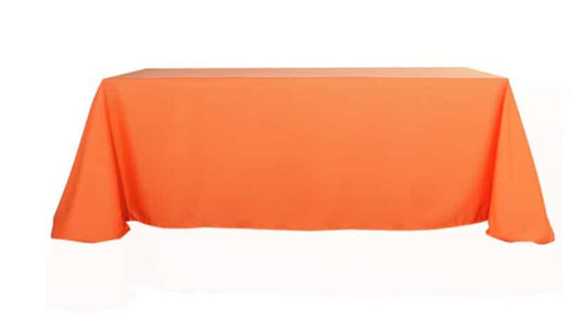 Orange Polyester Tablecloth