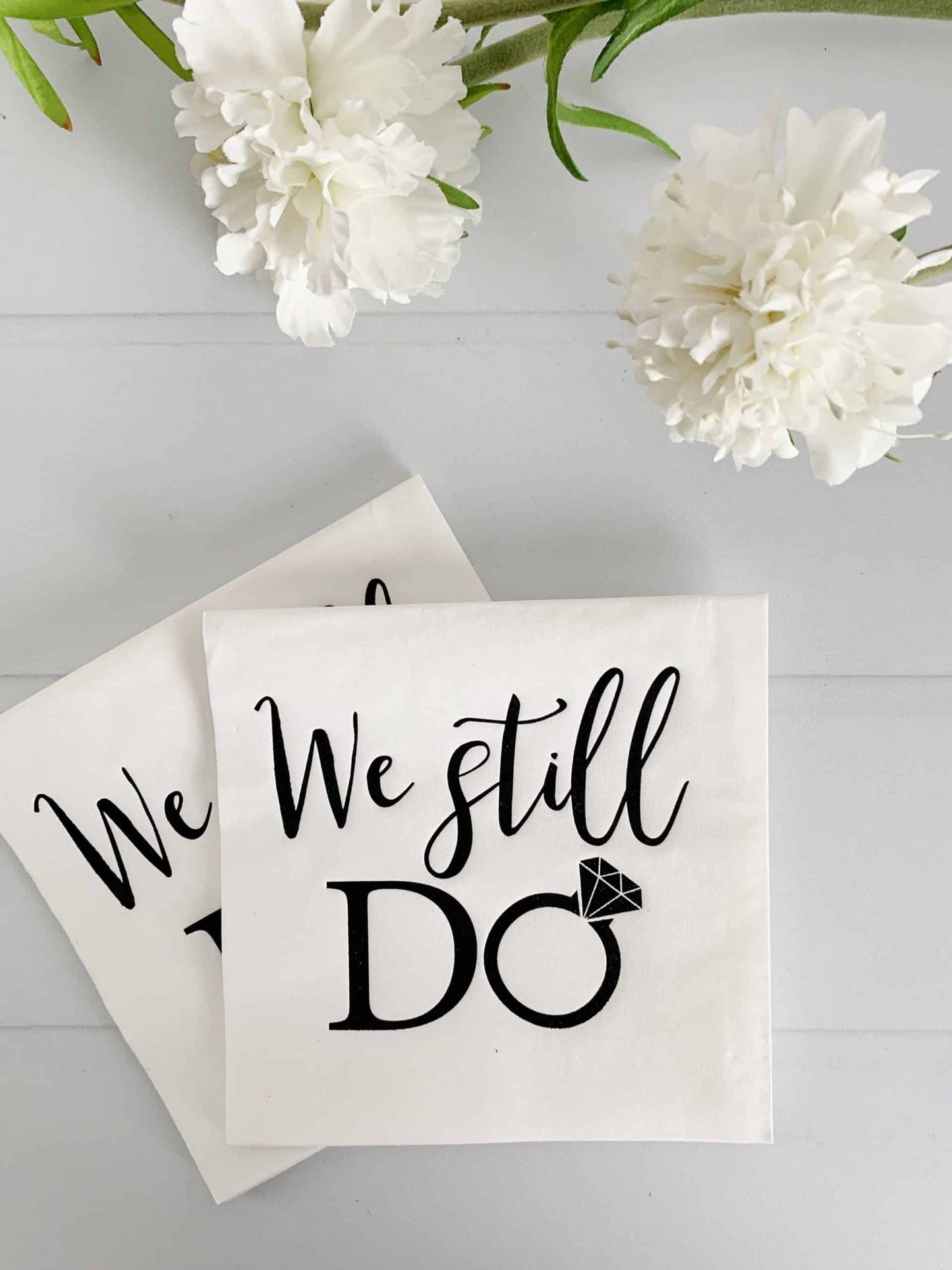 We Still Do Napkins - Black Matte Foil