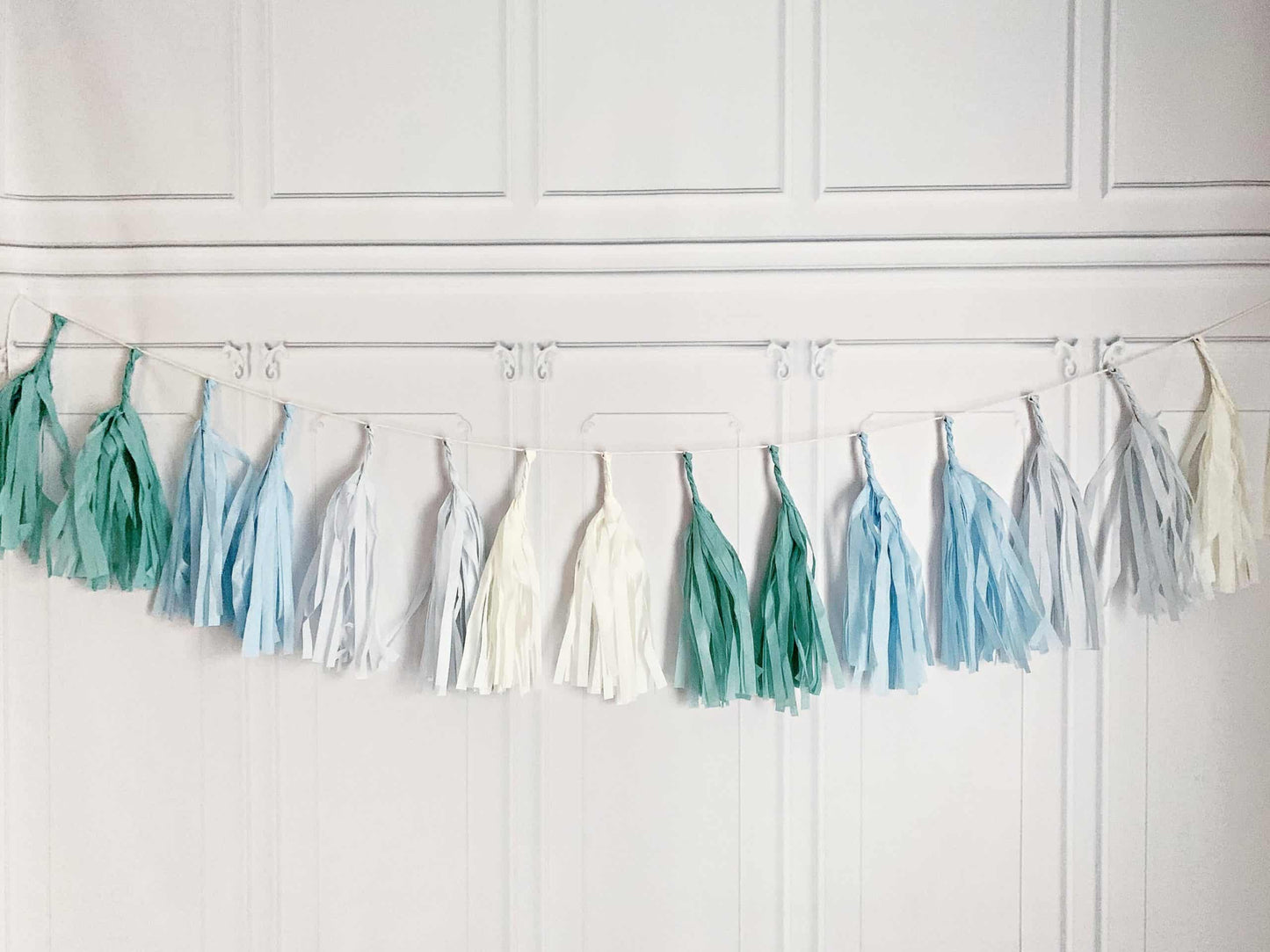 Baby Blue Tassel Garland