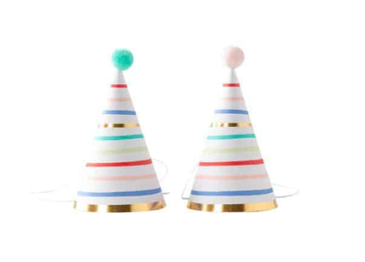 Birthday Party Hats - Striped