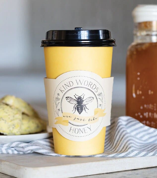 Honey Bee Coffee Cups