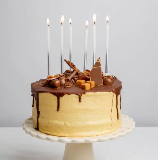 Silver Ombre Birthday Candles - White and Silver Tall Candles | 16 Pack