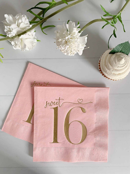 Sweet 16 Luncheon Napkins