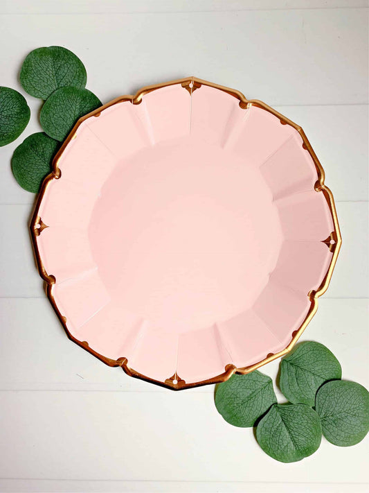 Blush Scalloped Dinner Plates