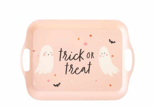 Pink Ghost Bamboo Tray