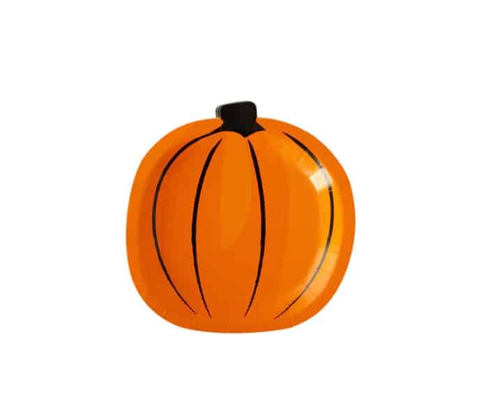 Little Pumpkin Orange Plates