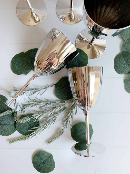 Silver Wine Goblets