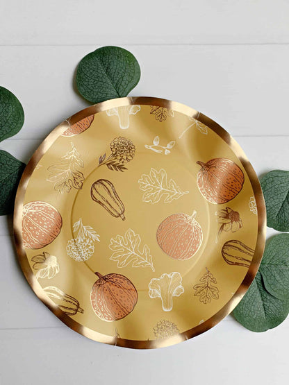 Gourd and Pumpkin Salad Plates