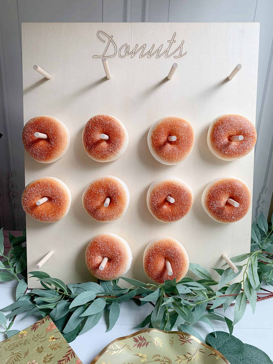 Donut Wall Stand - Wood Rectangular