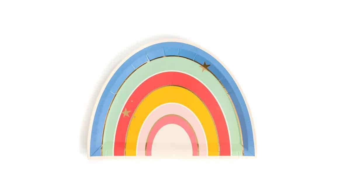 Rainbow Party Plates