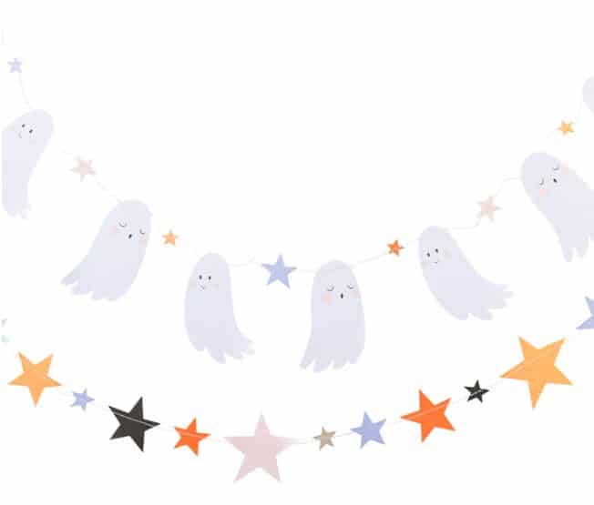 Ghost Banner with Stars