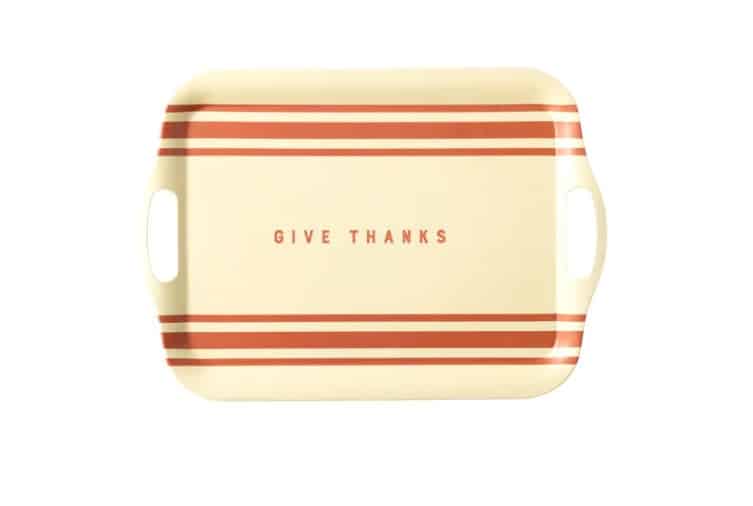 Burnt Orange - Give Thanks Bamboo Tray