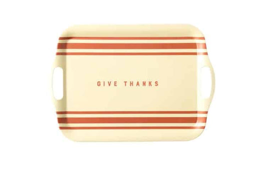 Burnt Orange - Give Thanks Bamboo Tray