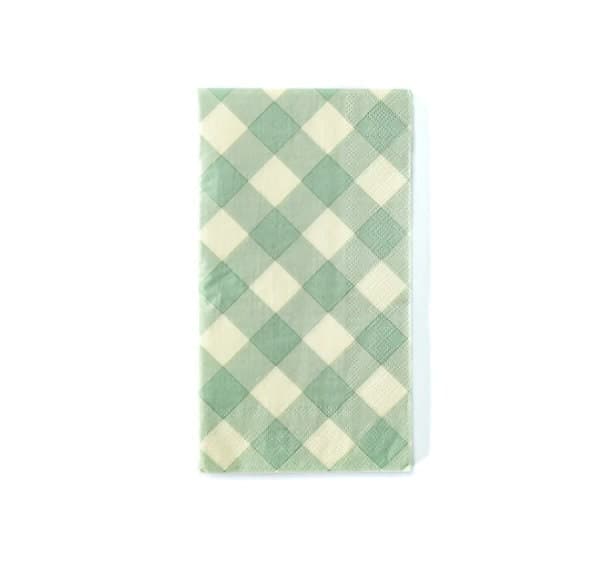Sage Green Checked Plaid dinner napkins, are perfect for baby showers, bridal showers, weddings, Easter, Thanksgiving, Friendsgiving, and other autumn events. Perfect for greenery-themed and natural botanical color stories.