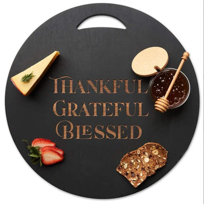 Thankful Grateful Blessed Thanksgiving Charcuterie Board