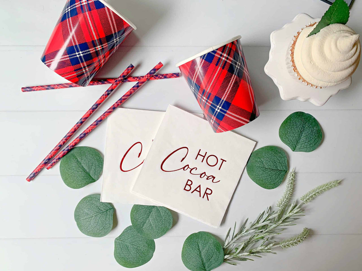 
    Hot Cocoa Bar Napkins, the designer-recommended anchor napkin for the Hot Cocoa Bar Setup Collection collection
  